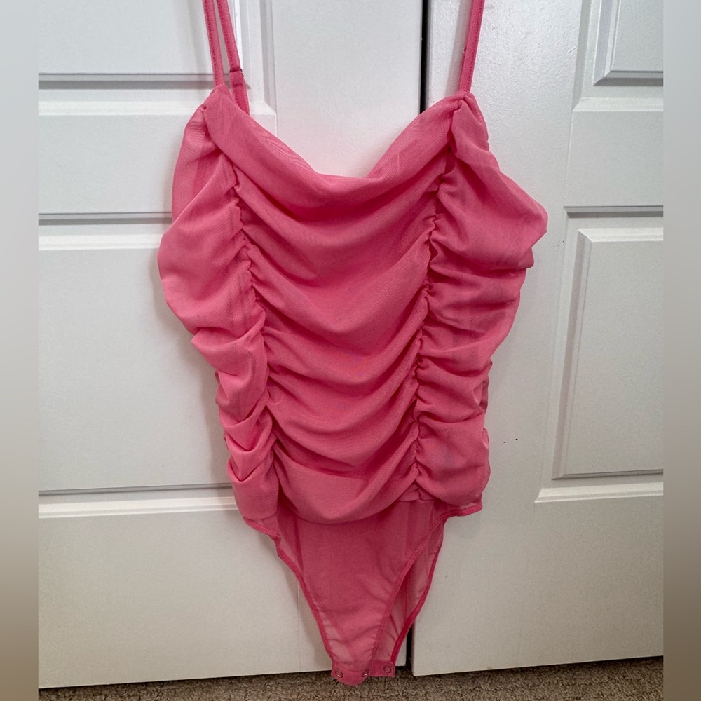 Forever 21 Pink Gathered Top